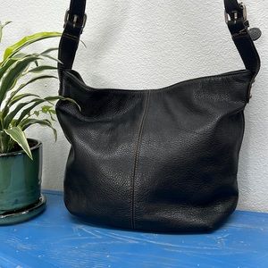 Tignanello Black Leather Shoulder Bag